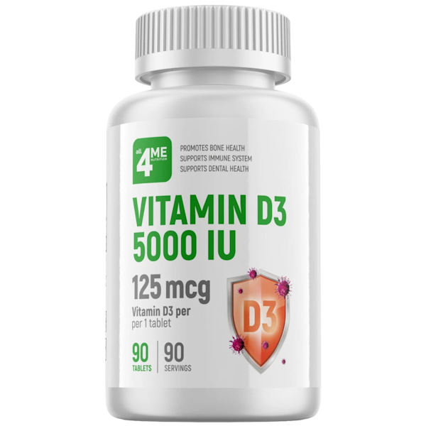 Vitamin D3 5000, 90 капс. all4ME
